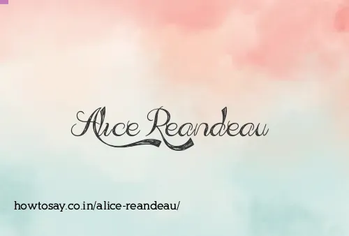 Alice Reandeau