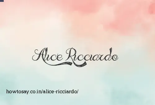 Alice Ricciardo