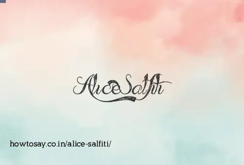 Alice Salfiti