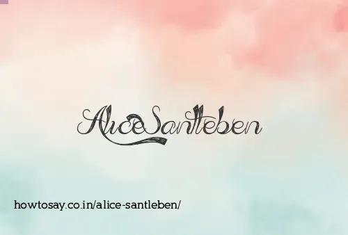 Alice Santleben