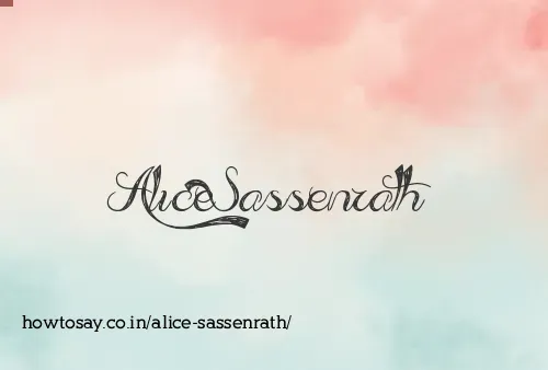 Alice Sassenrath