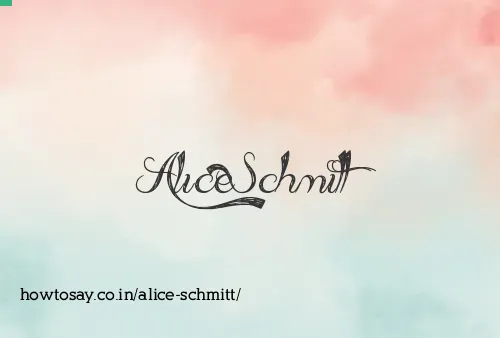 Alice Schmitt