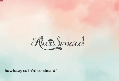 Alice Simard