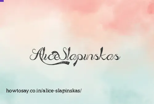 Alice Slapinskas