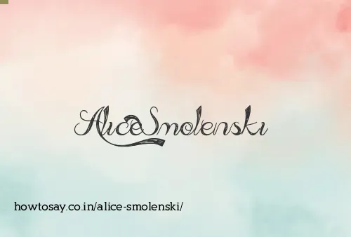 Alice Smolenski