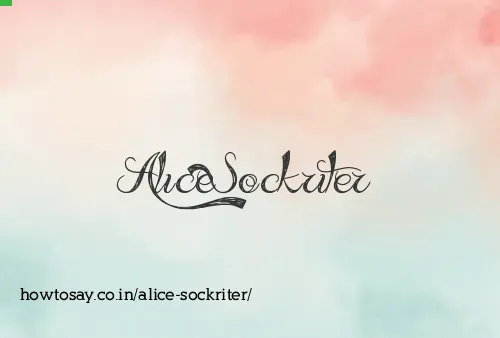 Alice Sockriter