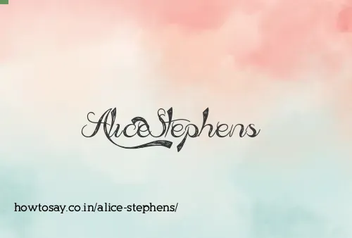 Alice Stephens