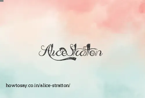 Alice Stratton