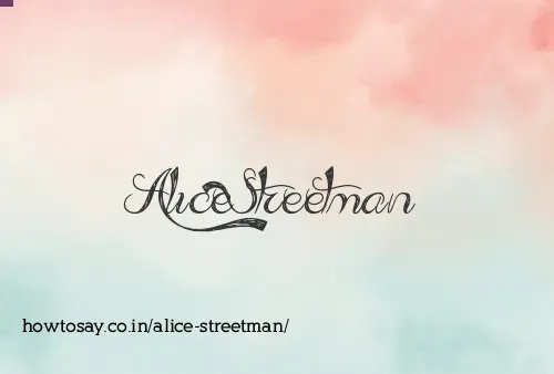 Alice Streetman