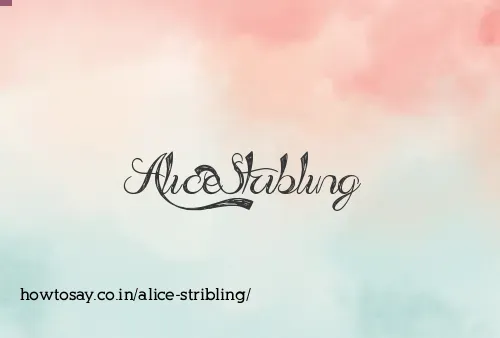 Alice Stribling