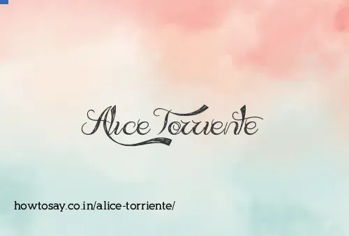 Alice Torriente