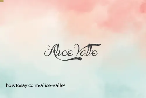 Alice Valle