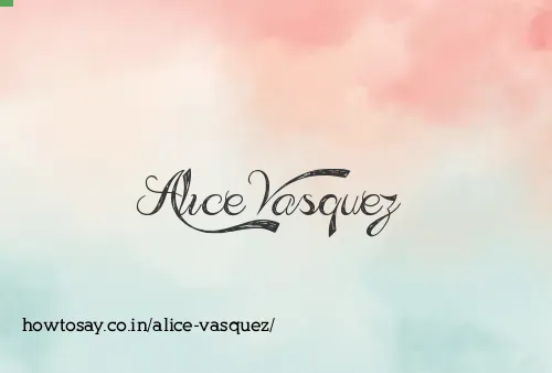 Alice Vasquez