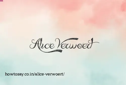 Alice Verwoert