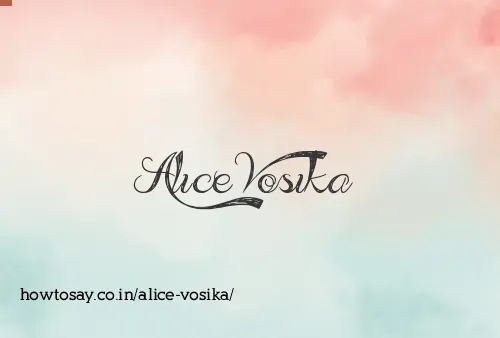 Alice Vosika