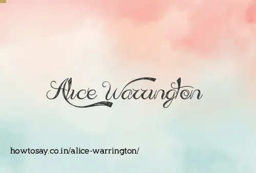Alice Warrington
