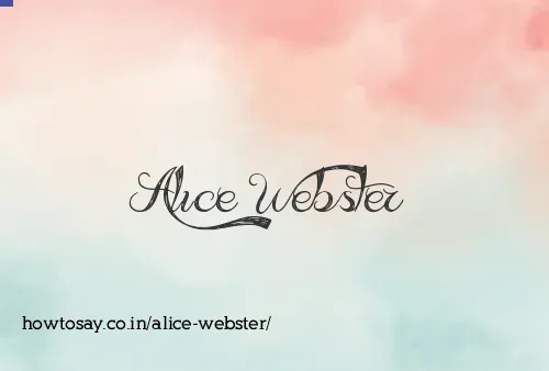 Alice Webster
