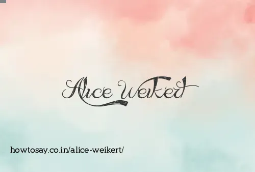 Alice Weikert