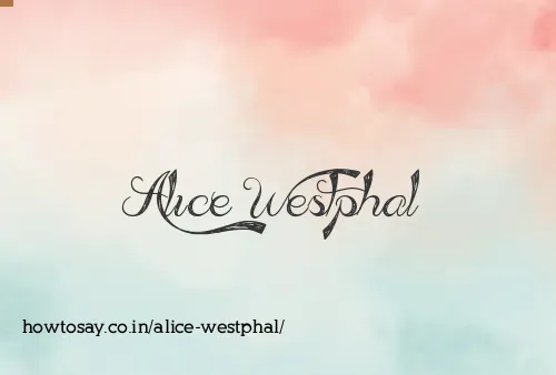 Alice Westphal