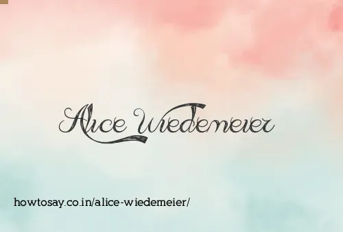 Alice Wiedemeier