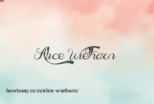 Alice Wietharn