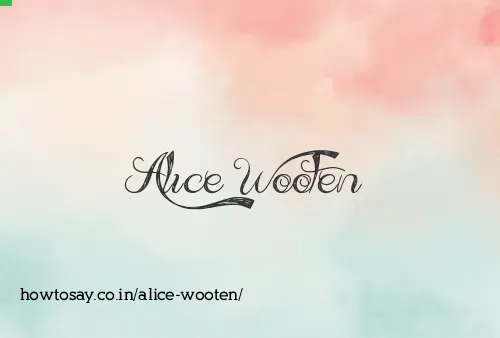 Alice Wooten