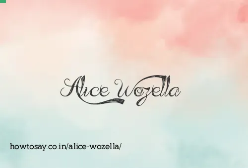 Alice Wozella