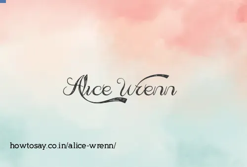 Alice Wrenn