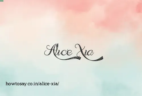 Alice Xia
