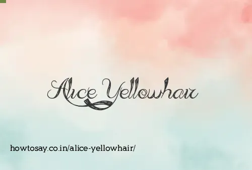 Alice Yellowhair