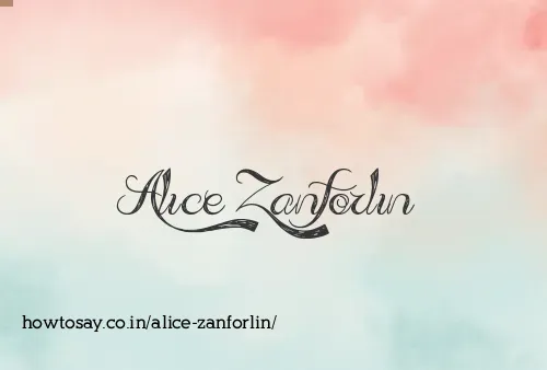 Alice Zanforlin