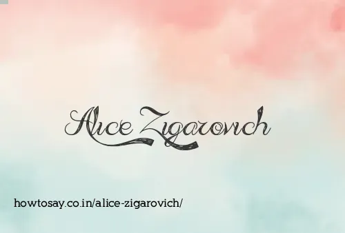 Alice Zigarovich