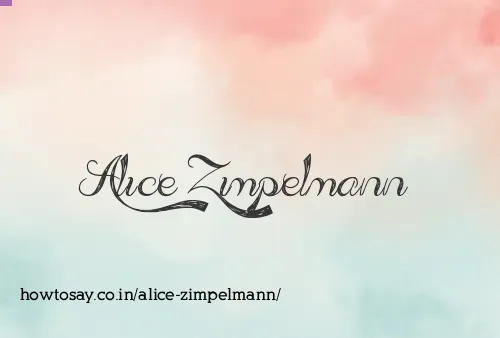 Alice Zimpelmann