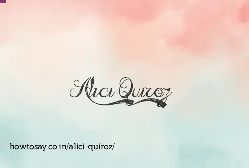 Alici Quiroz