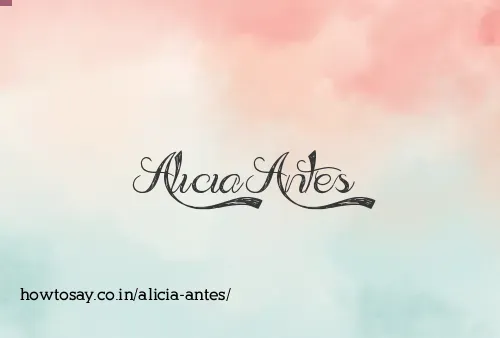 Alicia Antes