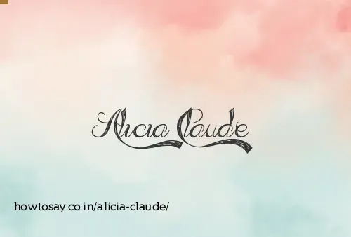Alicia Claude