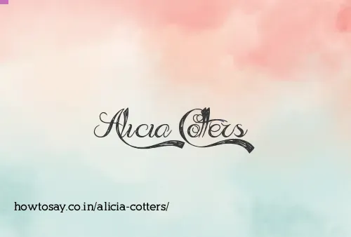 Alicia Cotters