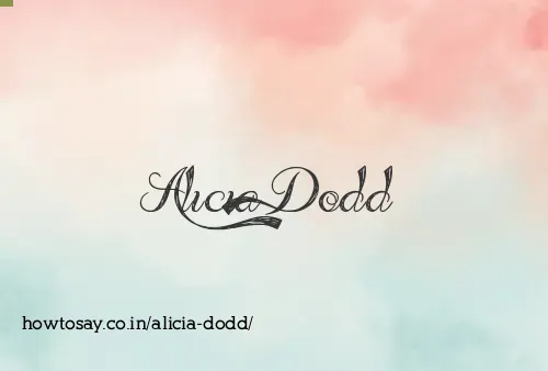 Alicia Dodd