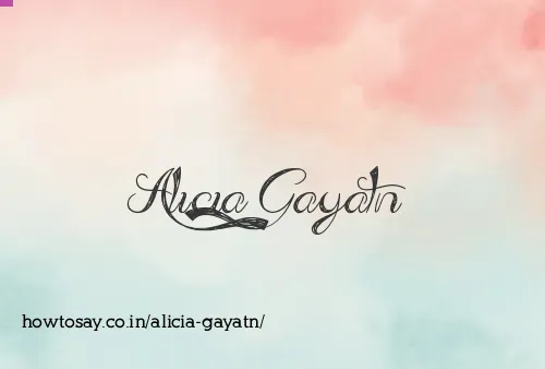 Alicia Gayatn