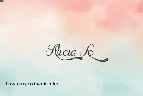 Alicia Le