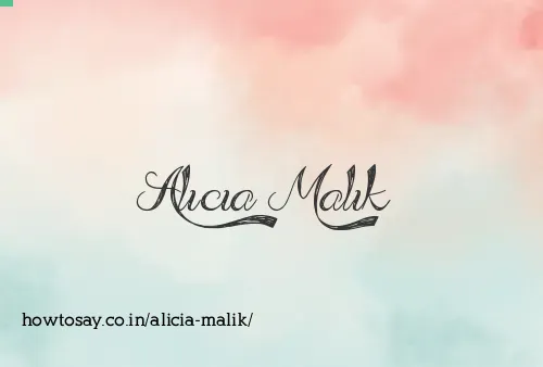 Alicia Malik