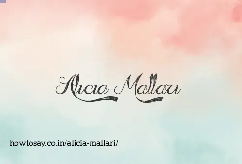 Alicia Mallari