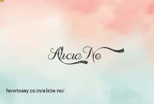 Alicia No