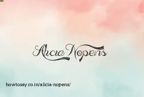 Alicia Nopens