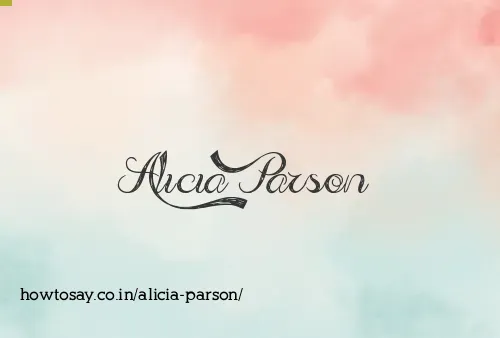 Alicia Parson