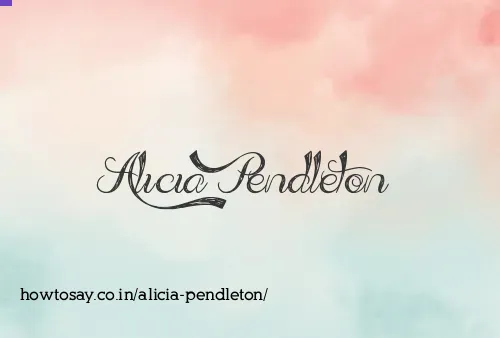 Alicia Pendleton