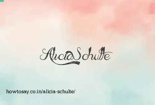 Alicia Schulte
