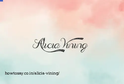 Alicia Vining