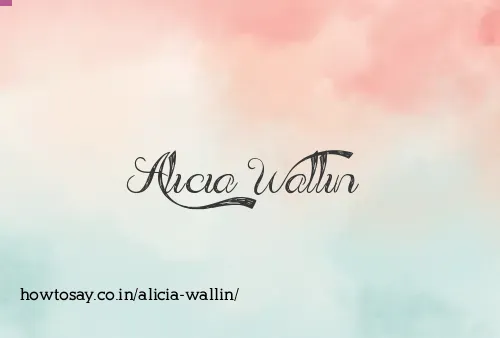 Alicia Wallin