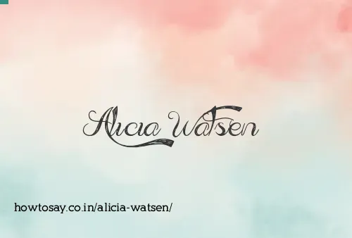Alicia Watsen